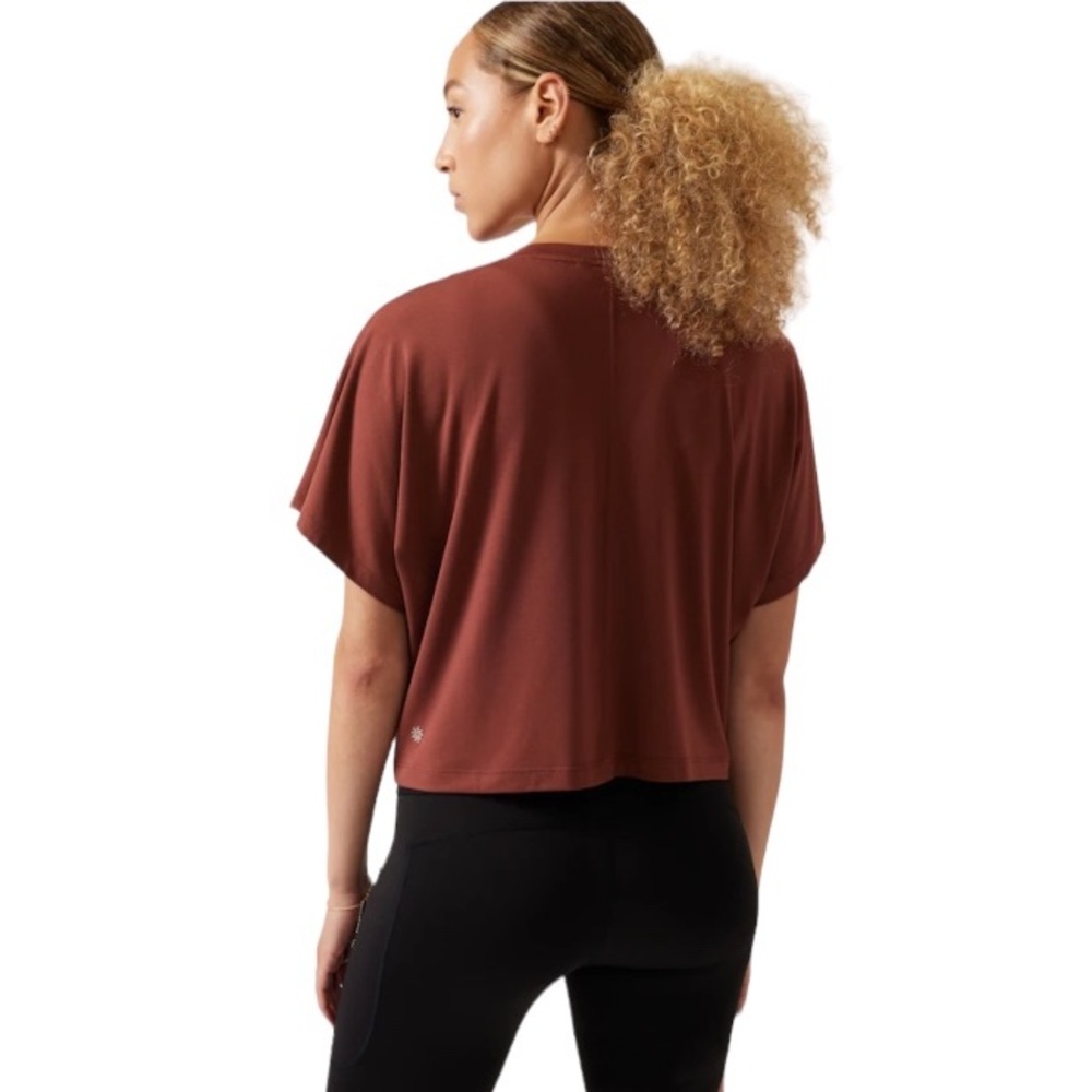 Athleta Elemental Tee - Ancient Mahogany - Picture 3 of 7